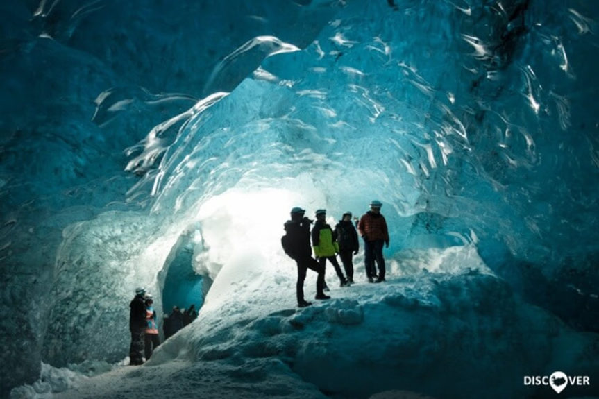 Crystal cave Iceland