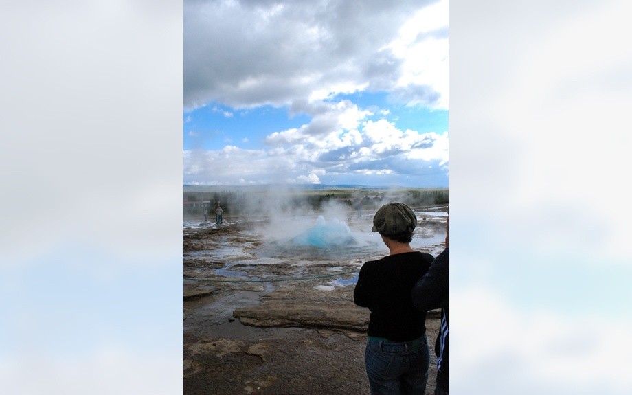 eruzione del geysir