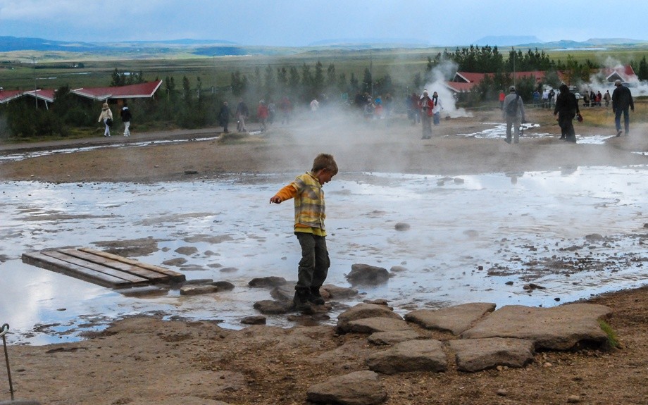 vicino ai geysir